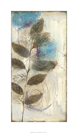 Framed Constellation Flowers I Print