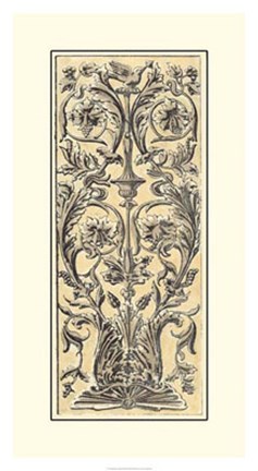 Framed Renaissance Panel I Print