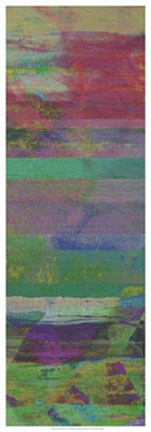 Framed Jeweled Stripes II Print