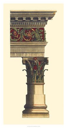 Framed Column &amp; Cornice II Print