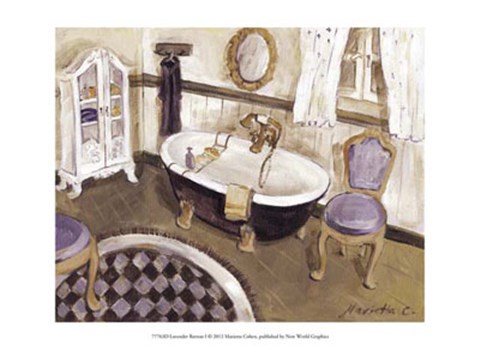 Framed Lavender Retreat I Print