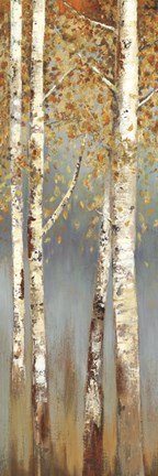 Framed Butterscotch Birch Trees I Print