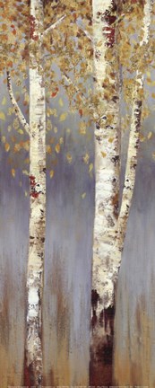 Framed Butterscotch Birch Trees II - MINI Print