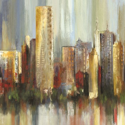 Framed Metropolis I Print