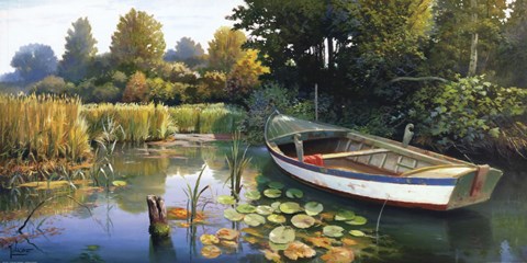 Framed L&#39;oasi nel pensiero Print