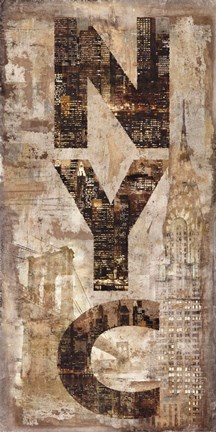 Framed NYC Vertical Print