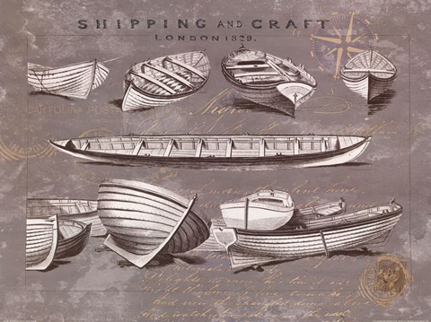 Framed Shipping and Craft II Print
