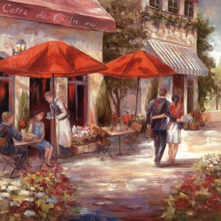 Framed Cafe Afternoon I Print