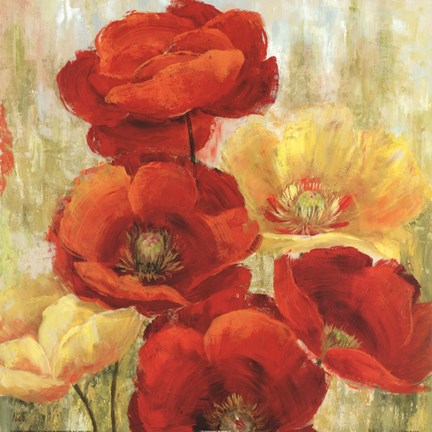 Framed Flourishing Meadow II Print