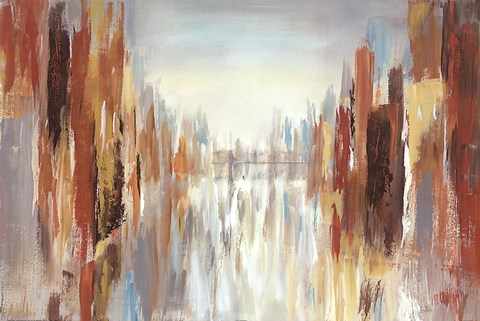 Framed City Shadows Print