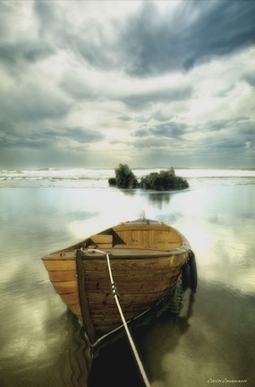 Framed Old Boat Print