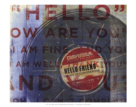 Framed Hello Friend Print