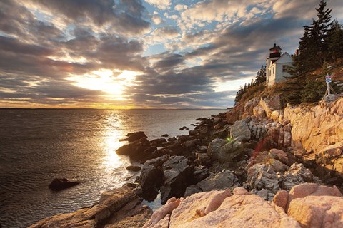 Framed Bass Harbor Lighthouse Print