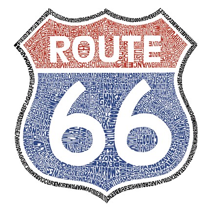 Framed Legendary Route 66 Print