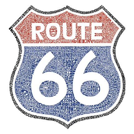 Framed Legendary Route 66 Print