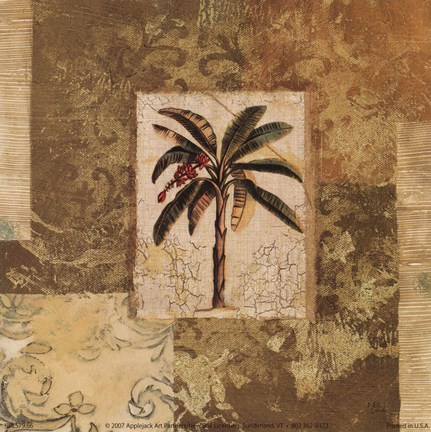 Framed Palm Patchwork II Print