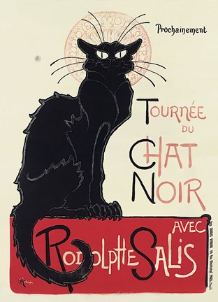 Framed Tournee du Chat Noir Print