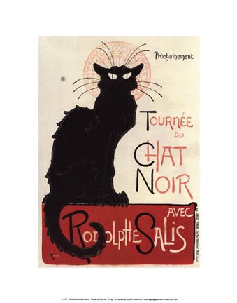 Framed Tournee du Chat Noir Print