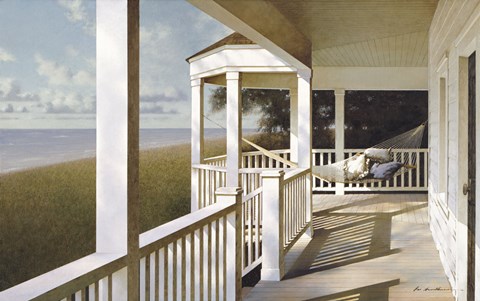 Framed Sunlit Hammock Print