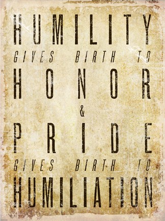 Framed Humility Quote Print