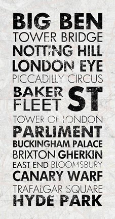 Framed London I Print