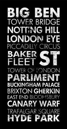 Framed London II Print