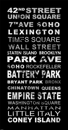 Framed New York Print