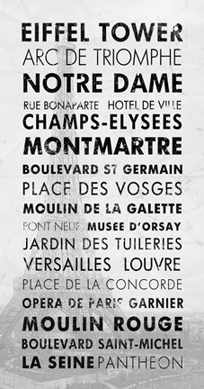 Framed Paris 1 Print