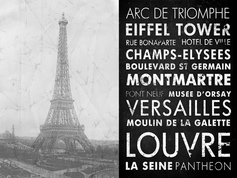 Framed Eiffel Tower Paris Print