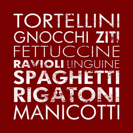 Framed Pasta II Square Print