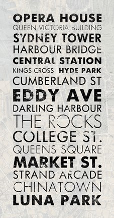 Framed Sydney I Print