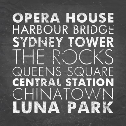 Framed Sydney Print