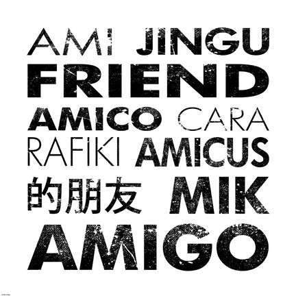 Framed Friend Square Print