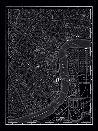 Framed New Orleans, 1895 Print