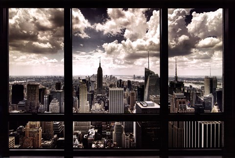 Framed New York Window Print