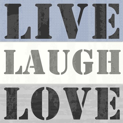 Framed Live Laugh Love Print