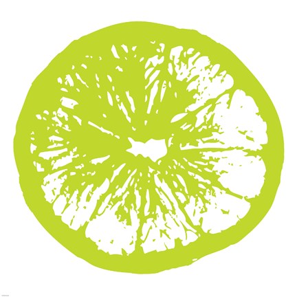 Framed Lime Orange Slice Print