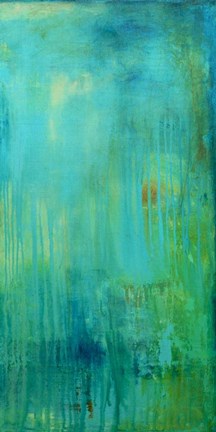 Framed Blue Mountain Rain II Print