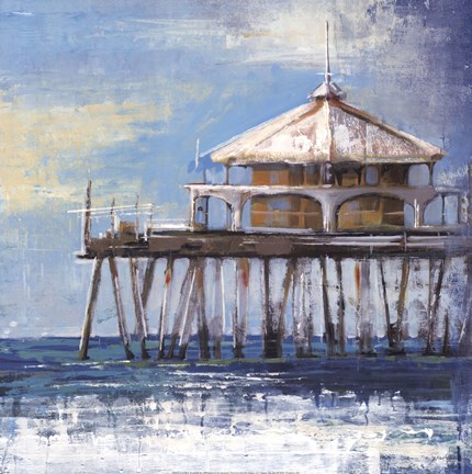 Framed Boardwalk Pier Print