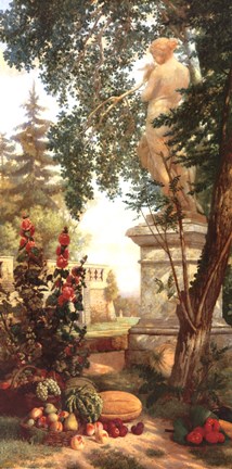 Framed Panneau d&#233;coratif aux fruits Print