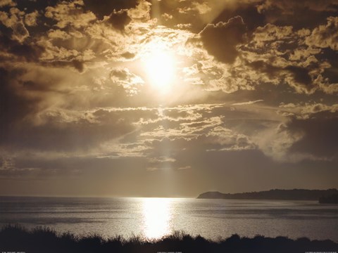 Framed Malibu Sunset Print