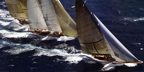 Framed Close Racing Print