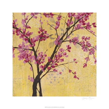 Framed Fuchsia Blossoms II Print