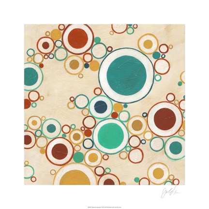 Framed Molecular Landscape I Print