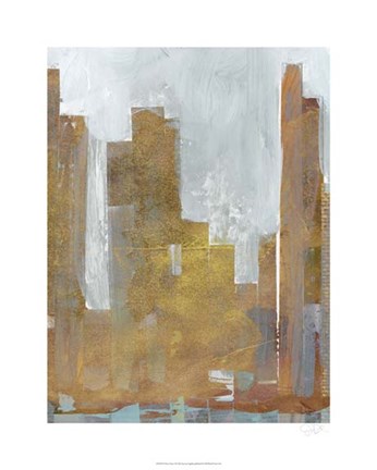 Framed Urban Dawn I Print