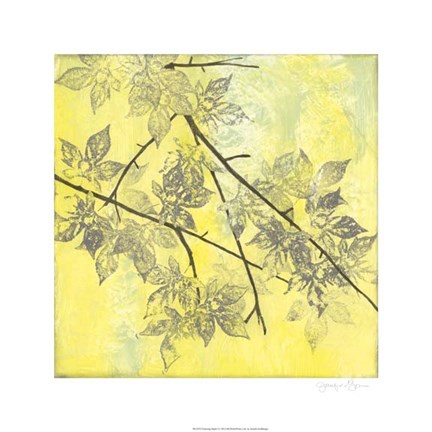 Framed Fluttering Maple I Print