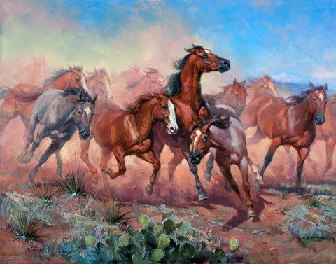 Framed Runnin&#39; Thunder Print