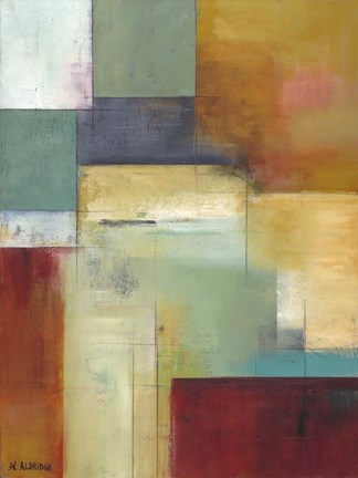 Framed Abstract Green Print