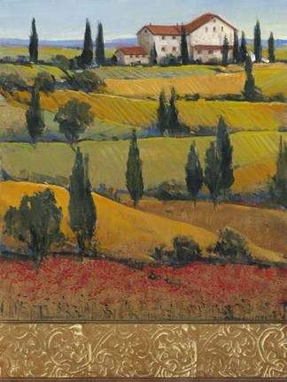 Framed Hilltop Villa I Print