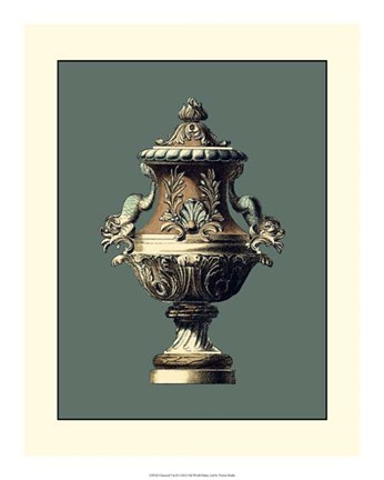 Framed Classical Urn II Print